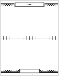 Sample Blank Timeline Page