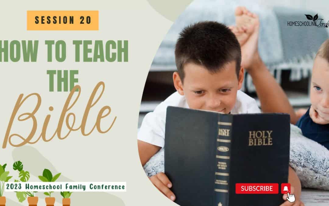 How to Teach the Bible