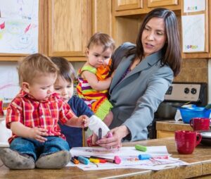 Busy Mom Multitasking