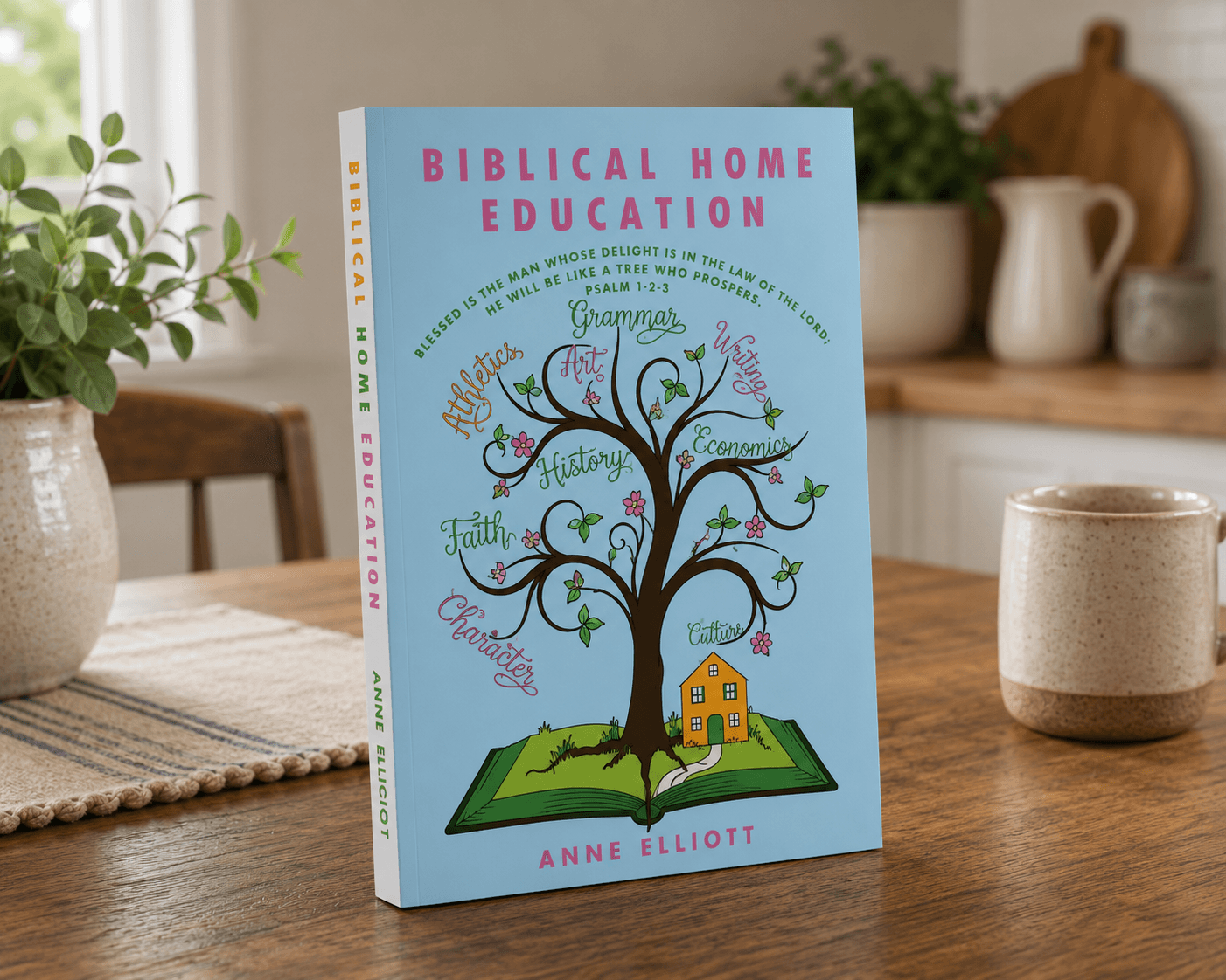 Book cover mockup Image of Biblical Home Education printed book
