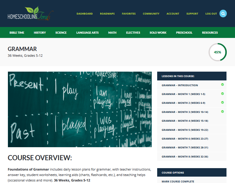 Screenshot of new site